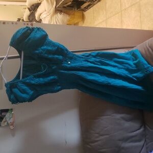 Teal mexican dress